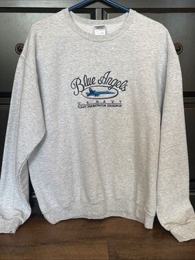 US Navy Gray Crewneck Sweatshirt